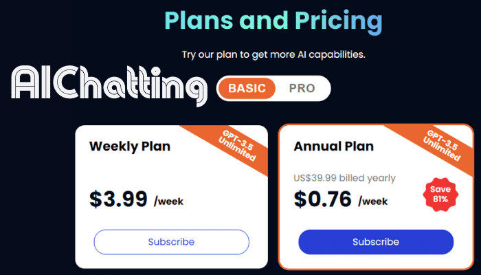 AIChatting Pricing