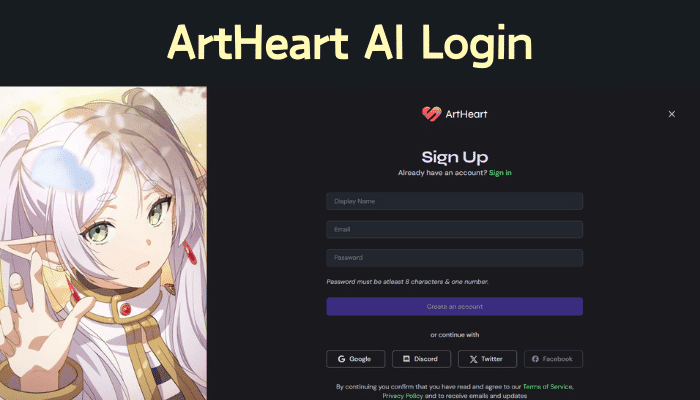 ArtHeart.ai Login