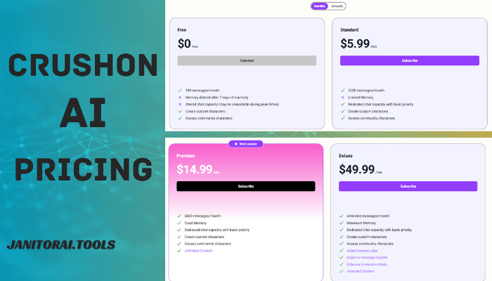 CrushOn AI Pricing