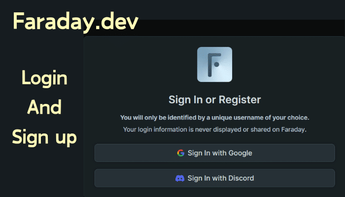 Faraday.dev Login