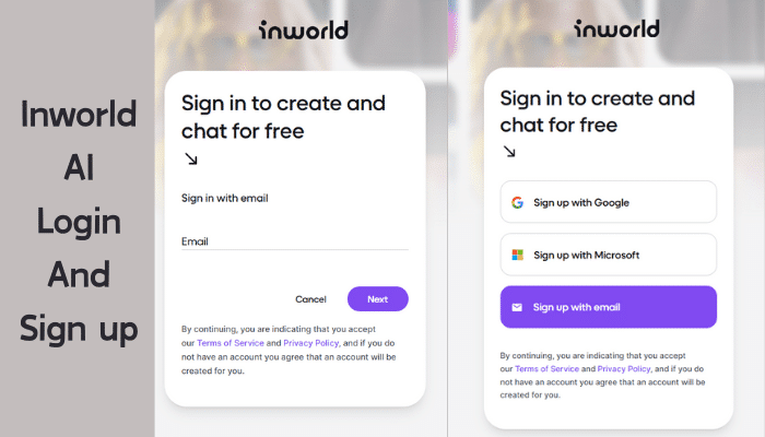 Inworld AI Login
