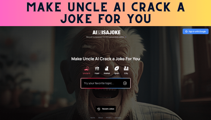 Use Make Uncle A.I. Crack a Joke For You