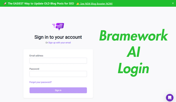 Bramework Login