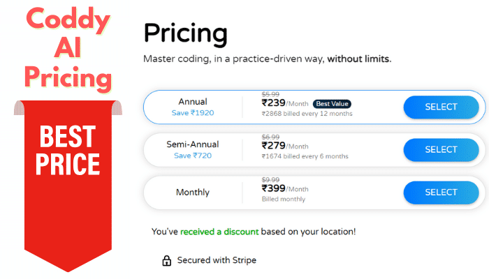 Coddy AI Pricing