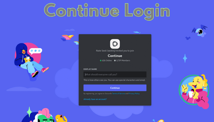 Continue Login