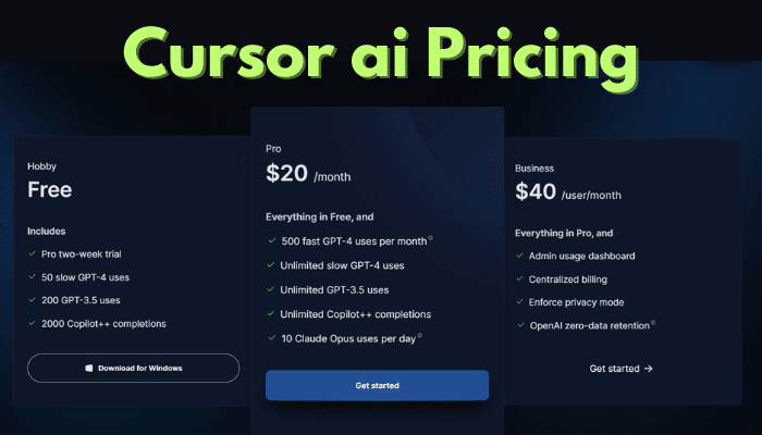 Cursor AI Pricing