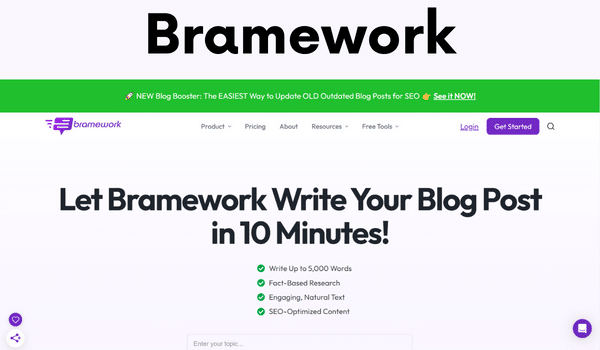 Use Bramework