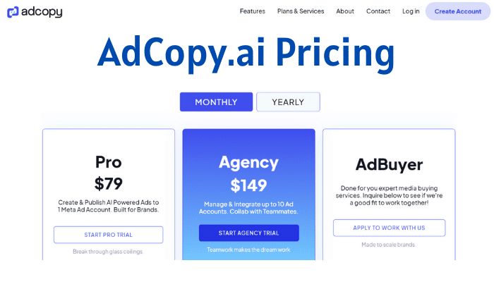 AdCopy.ai Pricing