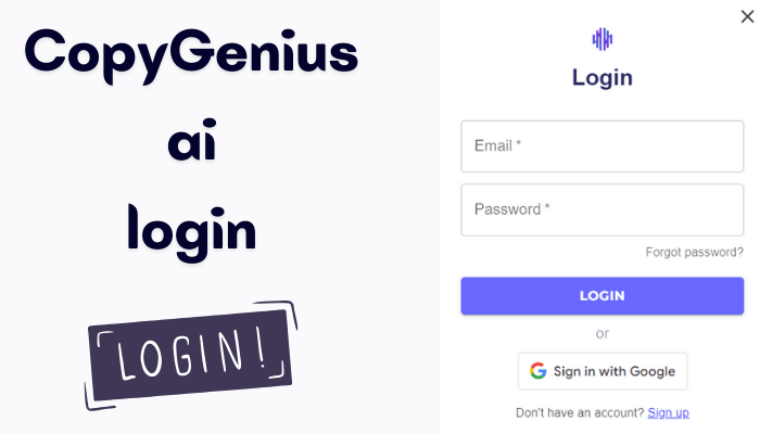 CopyGenius Login