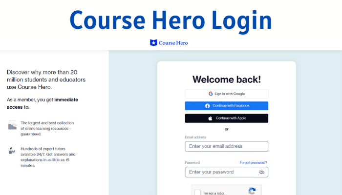 Course Hero Login