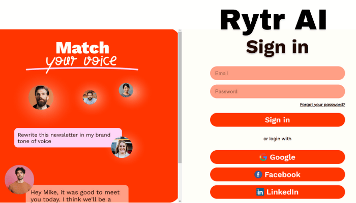 Rytr AI Login