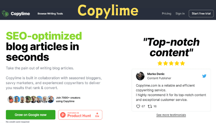 Use Copylime