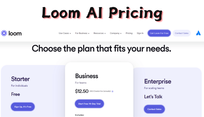 Loom AI Pricing