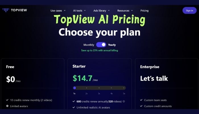 TopView AI Pricing