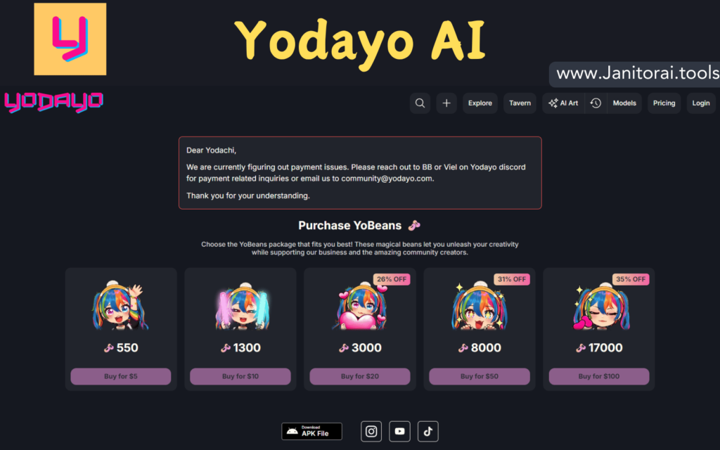 Yodayo AI Pricing